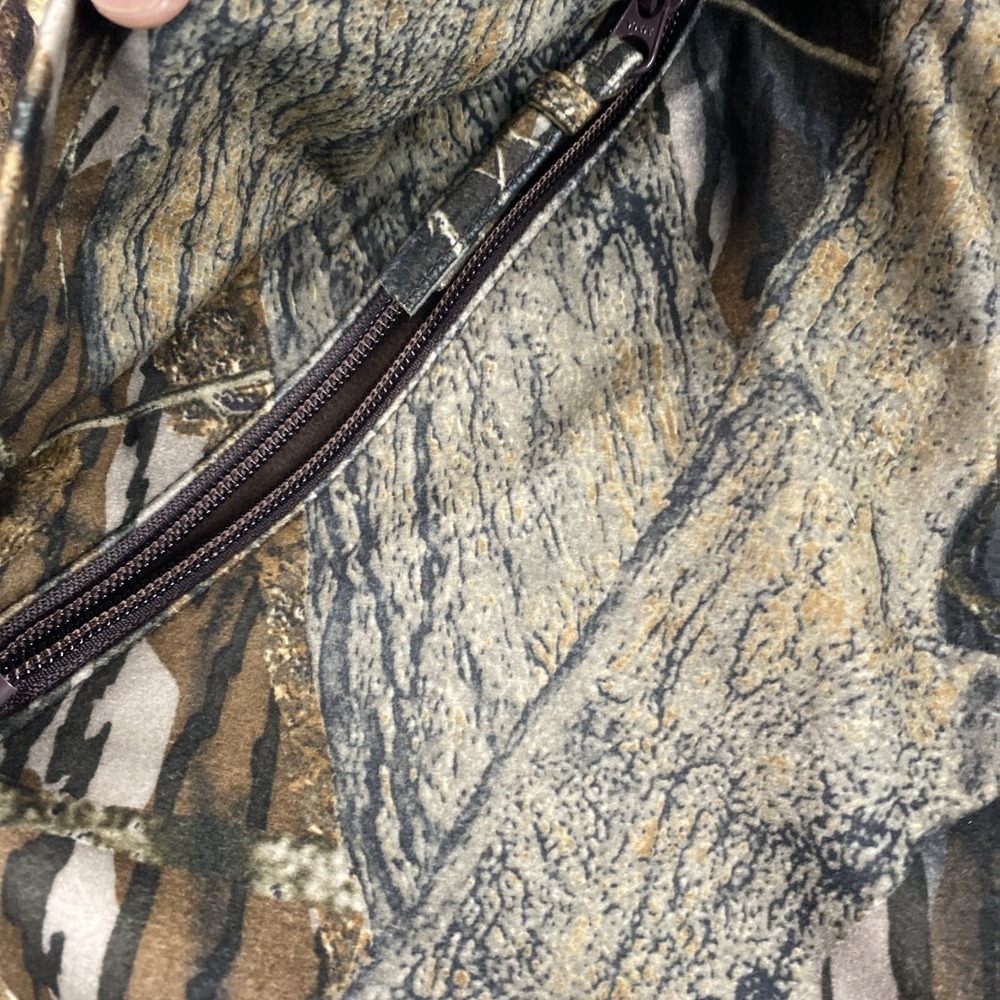 Gamehide Hush Hide Mossy Oak Camouflage Hunting Zip Up Jacket Men's Size XL - Picture 8 of 16